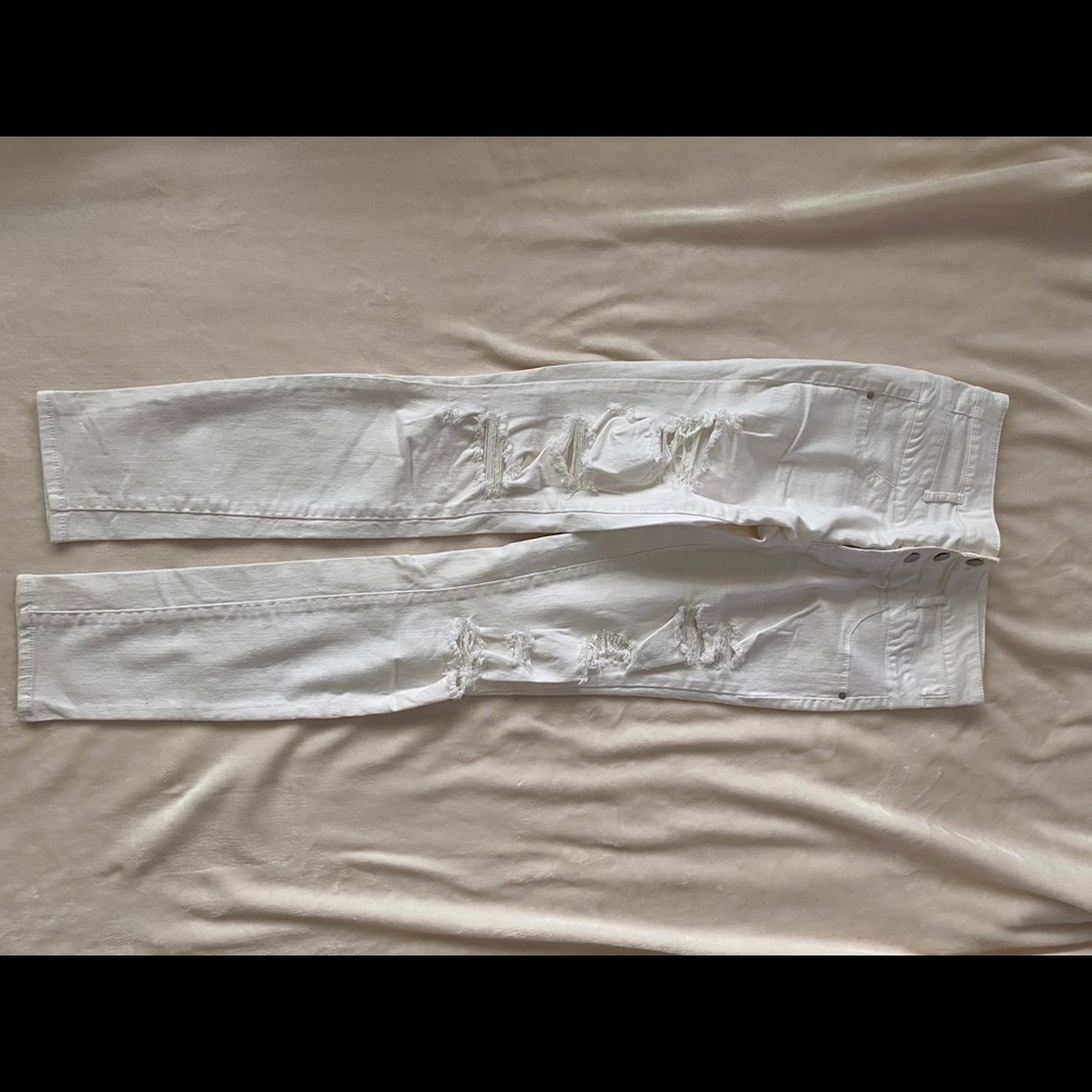 White Ripped Jeans